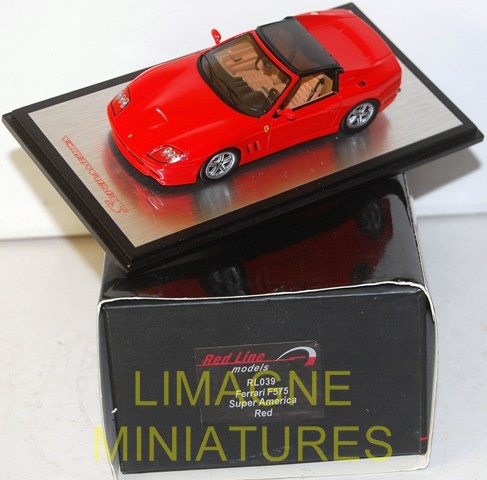 FERRARI F575 SUPER AMERICA Rouge SPARK RED LINE RL039 1:43 of refer